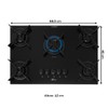 Cooktop 5 Bocas Fit Line Trempe Iron com Vidro Preto 36325 - Fischer