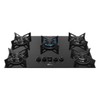 Cooktop 5 Bocas Fit Line Trempe Iron com Vidro Preto 36325 - Fischer