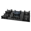 Cooktop 5 Bocas Tc Fit Line Trempe Iron com Vidro Preto - Fischer