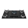 Cooktop 5 Bocas Fit Line com Trempe Aramado e Vidro Preto - Fischer