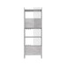 Estante para Livros Arbos 2 Portas 6 Prateleiras Ripado Concreto - Artany