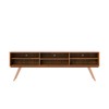 Rack para TV Até 75 Polegadas Balabio Ripado 2 Porta Jatoba - Pnr Móveis