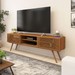 Rack para TV Até 75 Polegadas Balabio Ripado 2 Porta Jatoba - Pnr Móveis