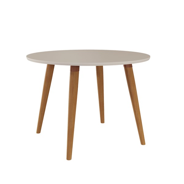 Mesa de Madeira Dani Madeira/Off White - Cimol