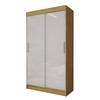 Guarda-Roupa Solteiro Sirius  2 Portas 2 Gavetas Flex Marrocos/Off White - Panorama Móveis