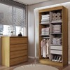 Guarda-Roupa Solteiro Sirius 2 Portas 2 Gavetas e Cômoda 4 Gavetas Marrocos - Panorama Móveis