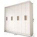 Guarda-Roupa Casal Valparaíso  8 Portas 4 Gavetas Branco - Panorama Móveis