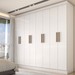 Guarda-Roupa Casal Valparaíso  8 Portas 4 Gavetas Branco - Panorama Móveis