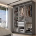 Guarda-Roupa Casal Valparaíso  6 Portas 2 Gavetas Preto - Panorama Móveis