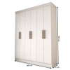 Guarda-Roupa Casal Valparaíso  6 Portas 2 Gavetas Branco - Panorama Móveis