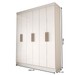 Guarda-Roupa Casal Valparaíso  6 Portas 2 Gavetas Branco - Panorama Móveis