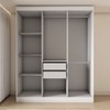Guarda-Roupa Casal Valparaíso  6 Portas 2 Gavetas Branco - Panorama Móveis