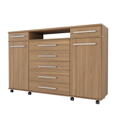 Cômoda Buenos Aires 7 Gavetas Amêndola Touch - Panorama Móveis