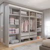 Guarda-Roupa Casal Aurora Radiante 8 Portas 4 Gavetas Branco Neve - Panorama Móveis