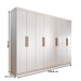 Guarda-Roupa Casal Aurora Radiante 8 Portas 4 Gavetas Branco Neve - Panorama Móveis