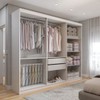 Guarda-Roupa Casal Aurora Radiante 6 Portas 2 Gavetas Branco Neve - Panorama Móveis