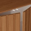 Rack para TV Até 65 Polegadas Buriti 2 Portas Ripado Off White/Freijó - Giga Móveis