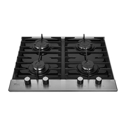 Cooktop 4 Bocas Platinium G Il A Gás com Vidro Preto - Fischer