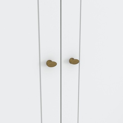 Guarda-Roupa Casal Arizona 6 Portas 4 Gavetas Branco Hp - Henn