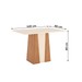 Mesa de Jantar 4 Lugares Orus Milla Nature/Off White/Marrom Amêndoa - Henn