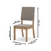 Mesa de Jantar 4 Lugares Orus Milla Nature/Off White/Marrom Amêndoa - Henn