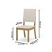 Mesa de Jantar 4 Lugares Orus Milla Nature/Off White/Linho - Henn