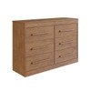 Cômoda Arizona 6 Gavetas 100% Mdf Nogueira - Doripel