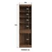 Armário Multiuso Charlotte 2 Portas 1 Gaveta 100% Mdf Castanho/Preto - Doripel