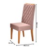 Cadeiras Kit 2 Cadeiras Prisma Veludo Rosa - Pnr Móveis