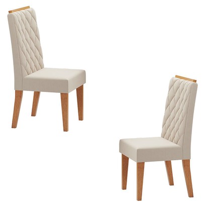 Cadeiras Kit 2 Cadeiras Prisma Veludo Pastel - Pnr Móveis