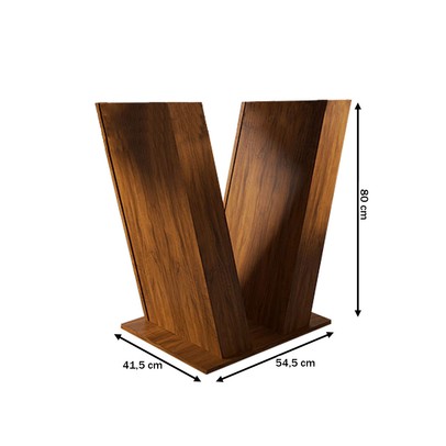 Base para Mesa 6 Lugares Emily Imbuia - Pnr Móveis