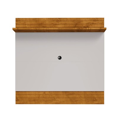 Painel para TV para TV Até 55 Polegadas Guarujá 1 Prateleira Naturalle/Off White - Móveis Bechara