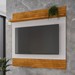 Painel para TV para TV Até 55 Polegadas Guarujá 1 Prateleira Naturalle/Off White - Móveis Bechara