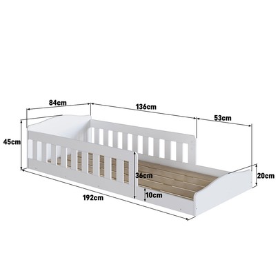 Cama Infantil Encanto Montessoriana Branco - Completa Móveis