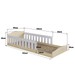 Cama Infantil Encanto Montessoriana Carvalho Araguaia/Branco - Completa Móveis