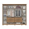 Guarda-Roupa Casal Dubai 6 Portas 6 Gavetas com Espelho Nature/Off White - Henn