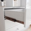 Guarda-Roupa Solteiro Doha 2 Porta 3 Gavetas com Espelho Branco - Henn