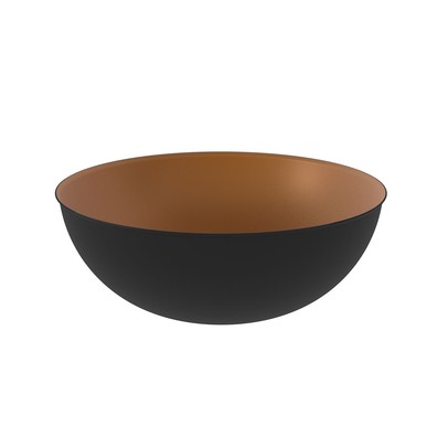 Cuba para Banheiro Redonda Cobre/Preto Bn3674  - Tecno Mobili