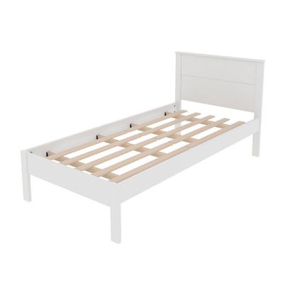 Cama de Solteiro Branco Cm8004 - Tecno Mobili