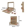 Cama de Casal Articulada 2 Mesas de Cabeceira 2 Gavetas Cm8041 Amêndoa - Tecno Mobili
