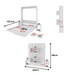 Cama de Casal Articulada 2 Mesas de Cabeceira 2 Gavetas Cm8041 Branco - Tecno Mobili