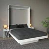 Cama de Casal Articulada 2 Mesas de Cabeceira 2 Gavetas Cm8041 Branco - Tecno Mobili