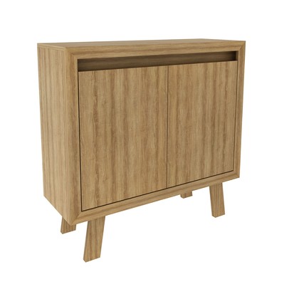 Armário para Escritório 2 Portas 1 Prateleira Me41417 Amêndoa - Tecno Mobili