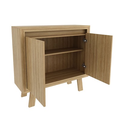 Armário para Escritório 2 Portas 1 Prateleira Me41417 Amêndoa - Tecno Mobili