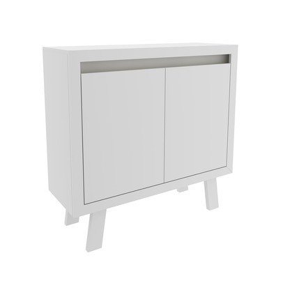 Armário para Escritório 2 Portas 1 Prateleira Me41417 Branco - Tecno Mobili