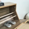 Sapateira 3 Portas Branca Sa3405 Amêndoa - Tecno Mobili