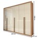 Guarda-Roupa Casal Severo 6 Portas 6 Gavetas Cinamomo/Off White - Panorama Móveis