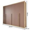 Guarda-Roupa Casal Severo 6 Portas 6 Gavetas Capuccino/Terracota - Panorama Móveis