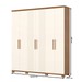 Guarda-Roupa Casal ávila Soft 6 Portas 4 Gavetas Ripado Nature/Off White - Henn