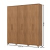 Guarda-Roupa Casal ávila Soft 6 Portas 4 Gavetas Ripado Nature - Henn